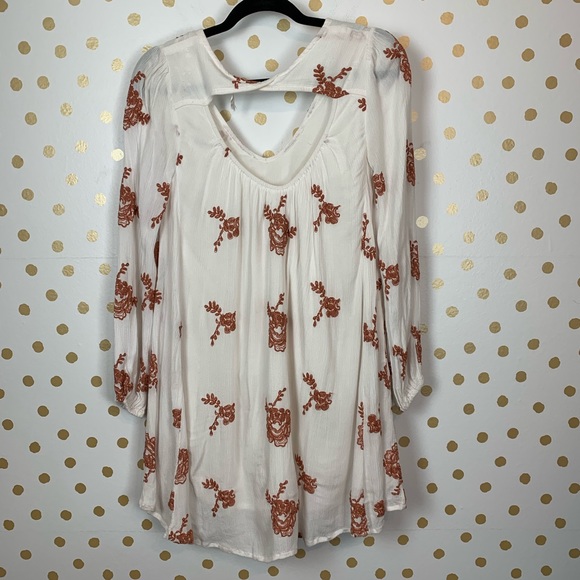 Free People Emma Embroidered Boho Swing Dress - Picture 5 of 8
